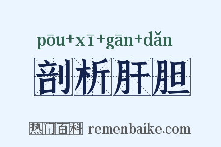 剖析肝胆是什么意思的图片